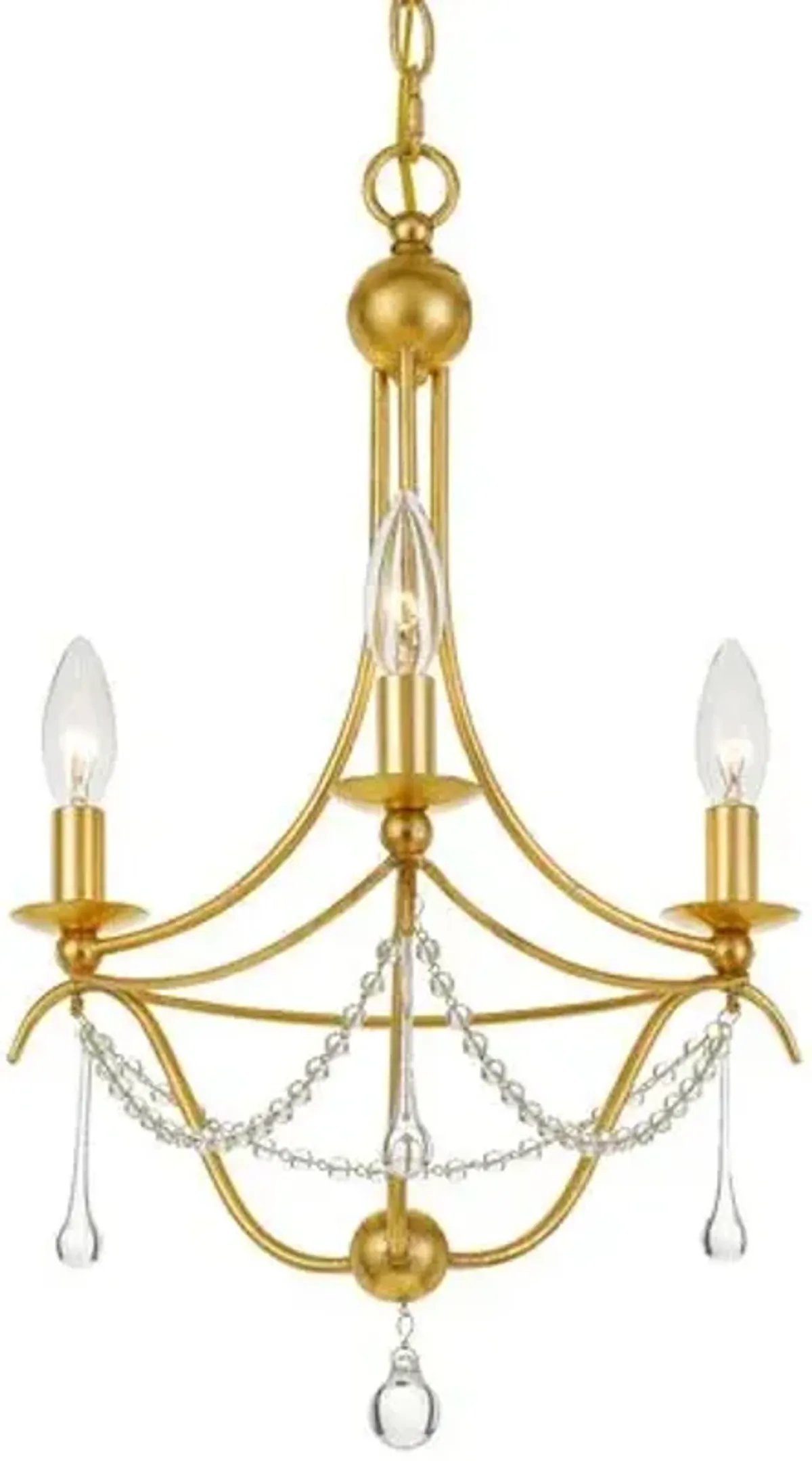 Metro Chandelier - Antiqued Gold - Crystorama