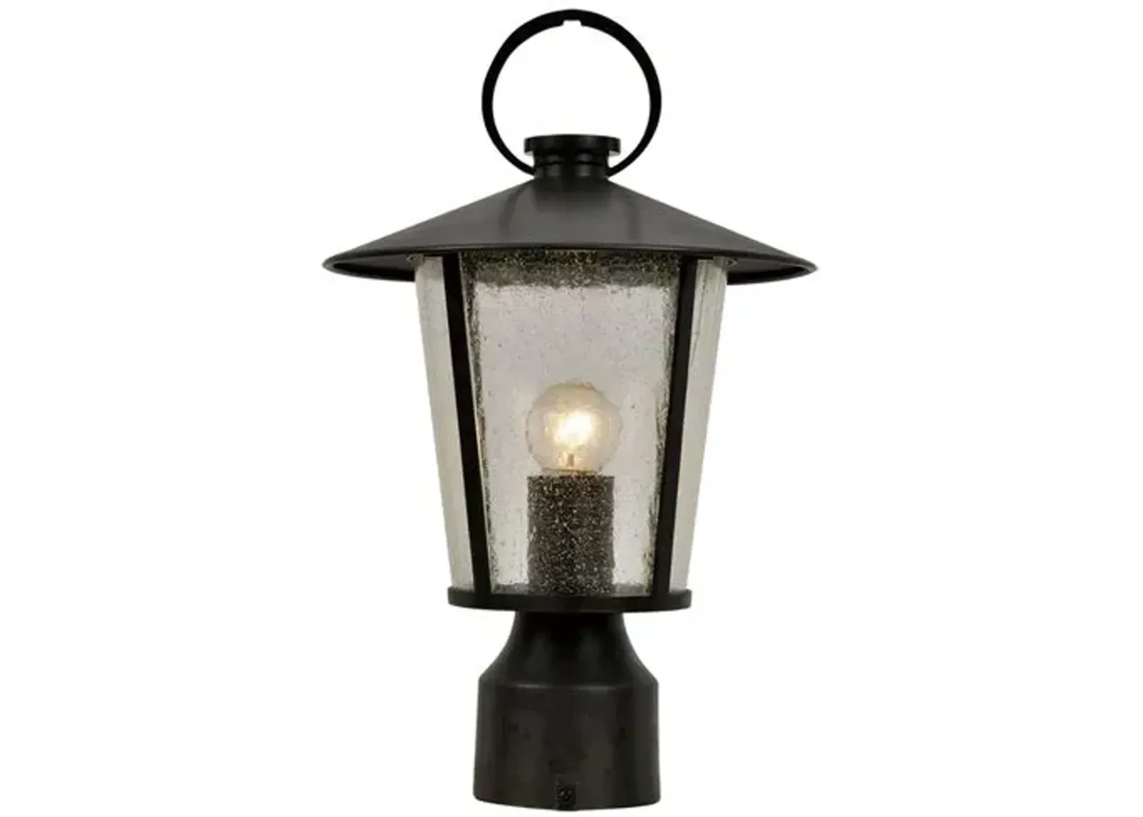 Andover Outdoor Post Mount - Matte Black - Crystorama