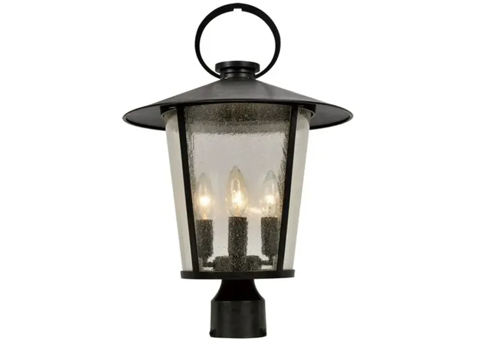 Andover 4-Light Outdoor Post Mount - Matte Black - Crystorama