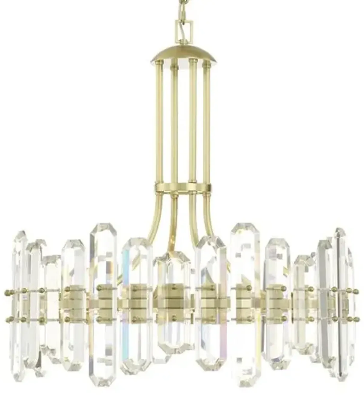 Bolton Chandelier - Aged Brass - Crystorama - Gold