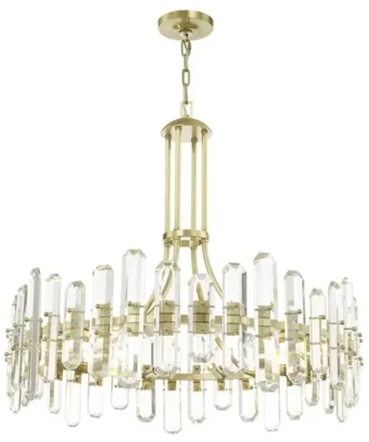 Bolton Chandelier - Aged Brass - Crystorama - Gold