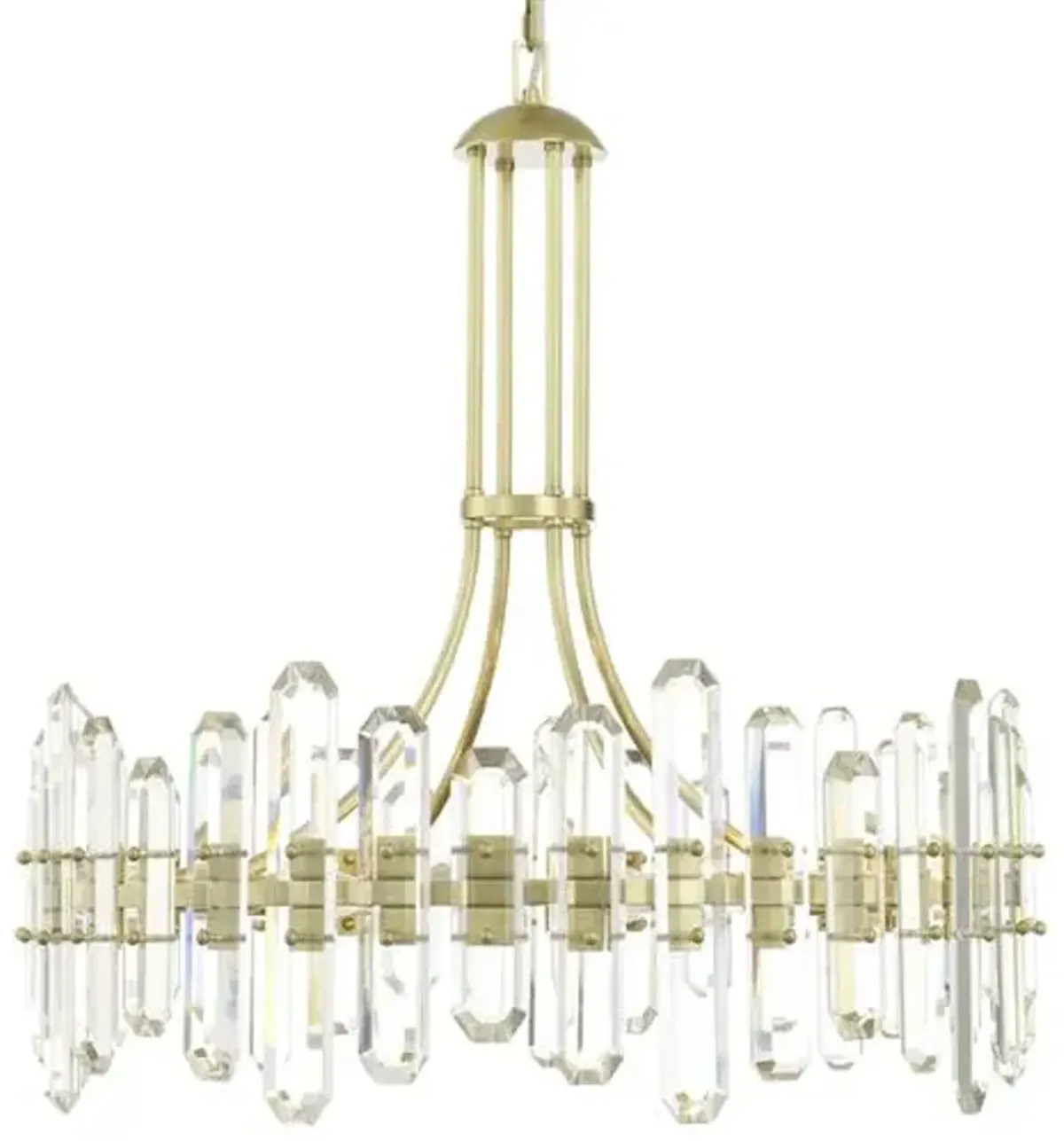 Bolton Chandelier - Aged Brass - Crystorama - Gold