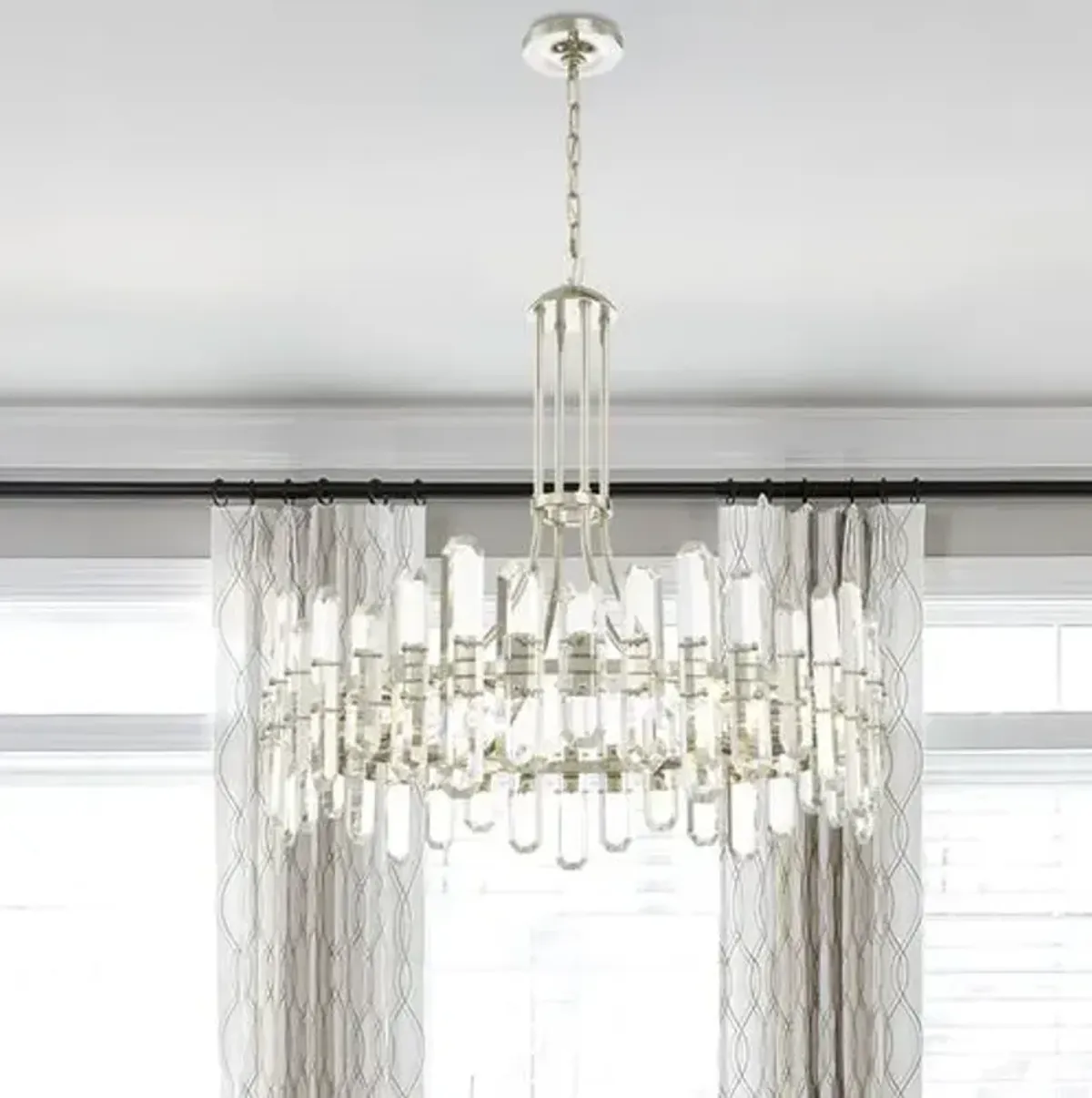 Bolton Chandelier - Polished Nickel - Crystorama - Silver