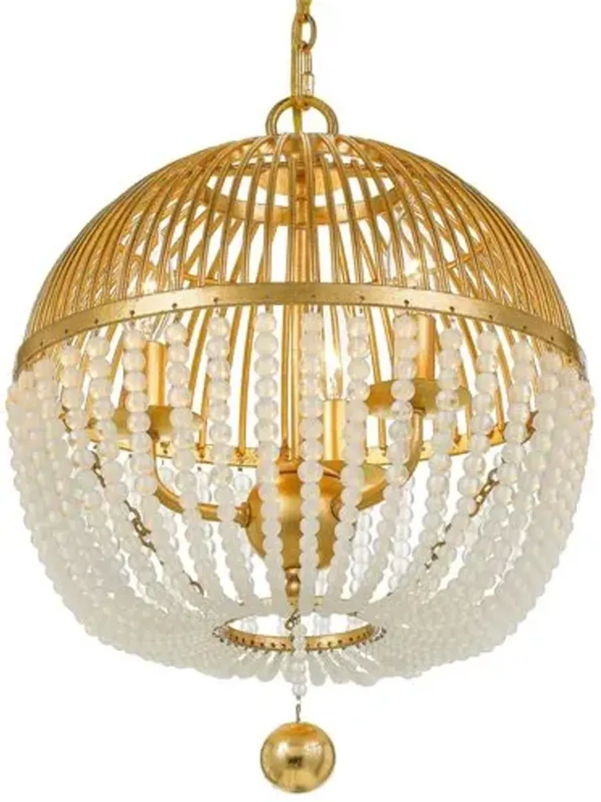 Duval Chandelier - Antiqued Gold - Crystorama