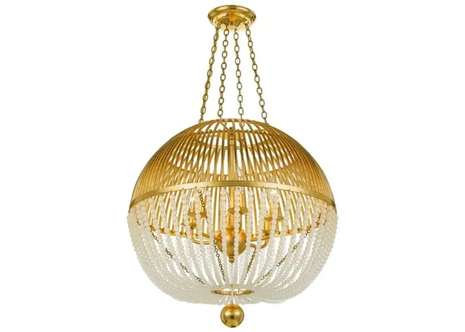 Duval Chandelier - Antiqued Gold - Crystorama