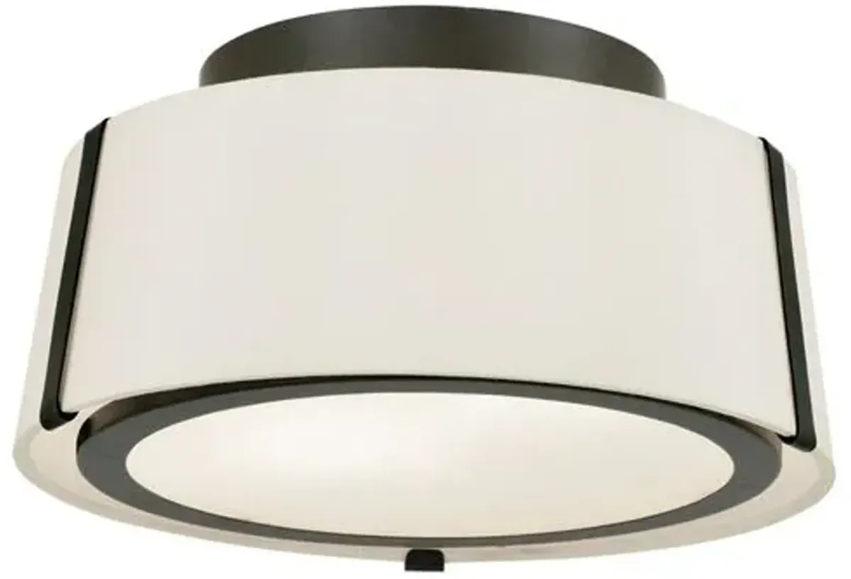 Fulton Flush Mount - Matte Black - Crystorama