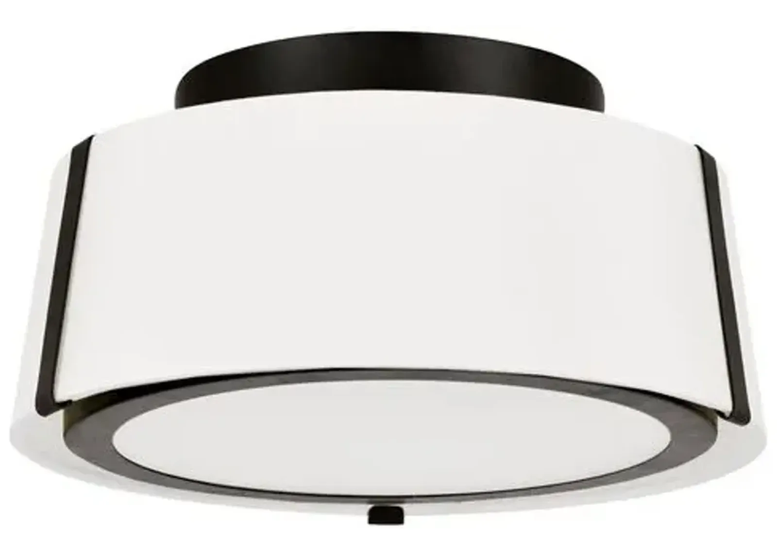 Fulton Flush Mount - Matte Black - Crystorama