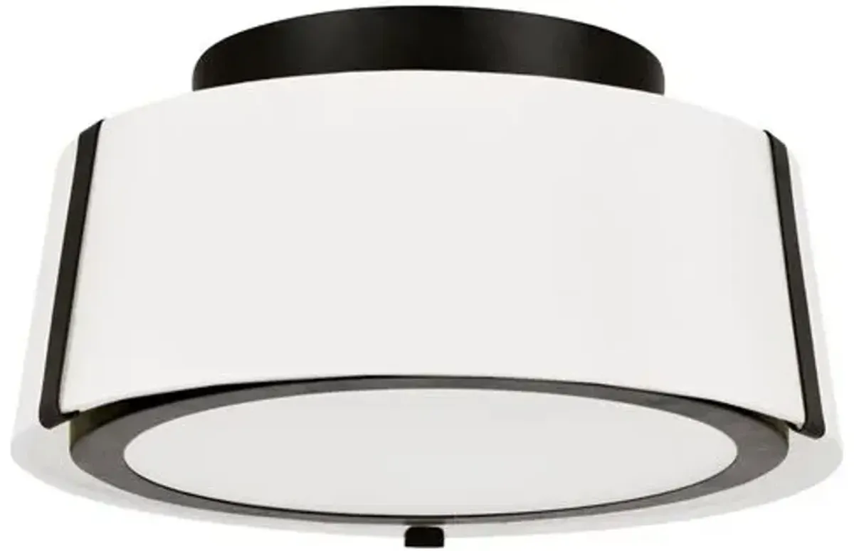 Fulton Flush Mount - Matte Black - Crystorama