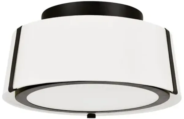 Fulton Semi Flush Mount - Crystorama - Black