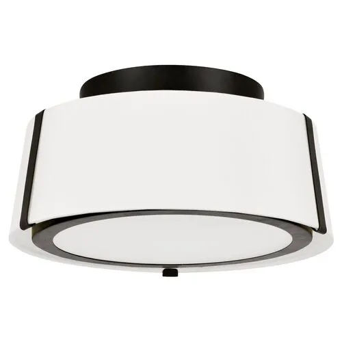 Fulton Flush Mount - Matte Black - Crystorama