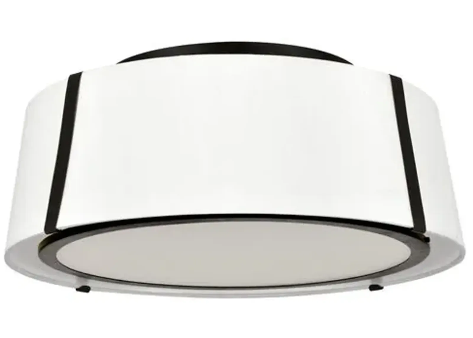 Fulton Flush Mount - Matte Black - Crystorama