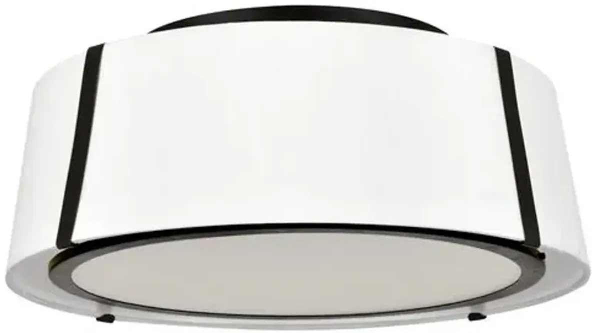 Fulton Flush Mount - Matte Black - Crystorama