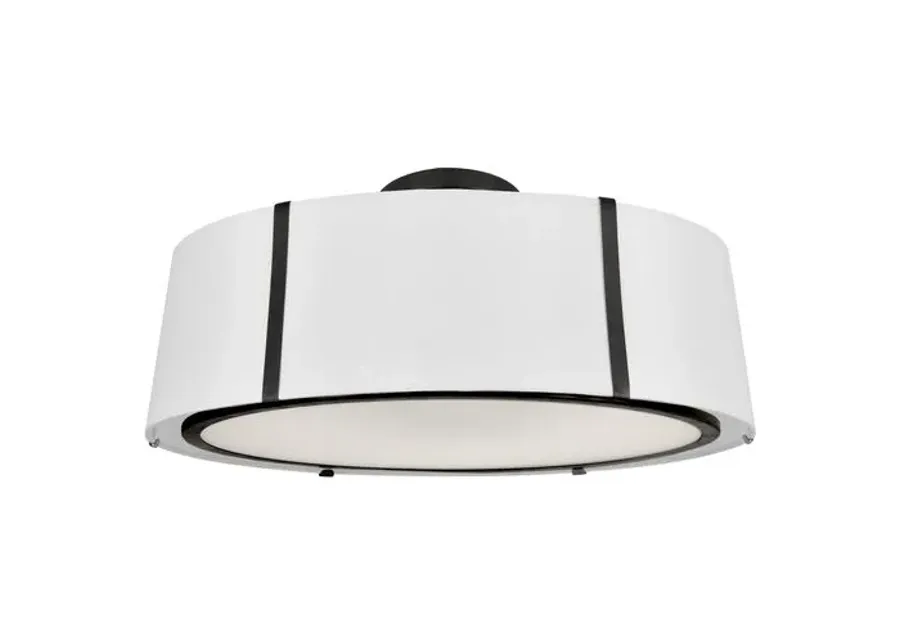 Fulton Flush Mount - Matte Black - Crystorama