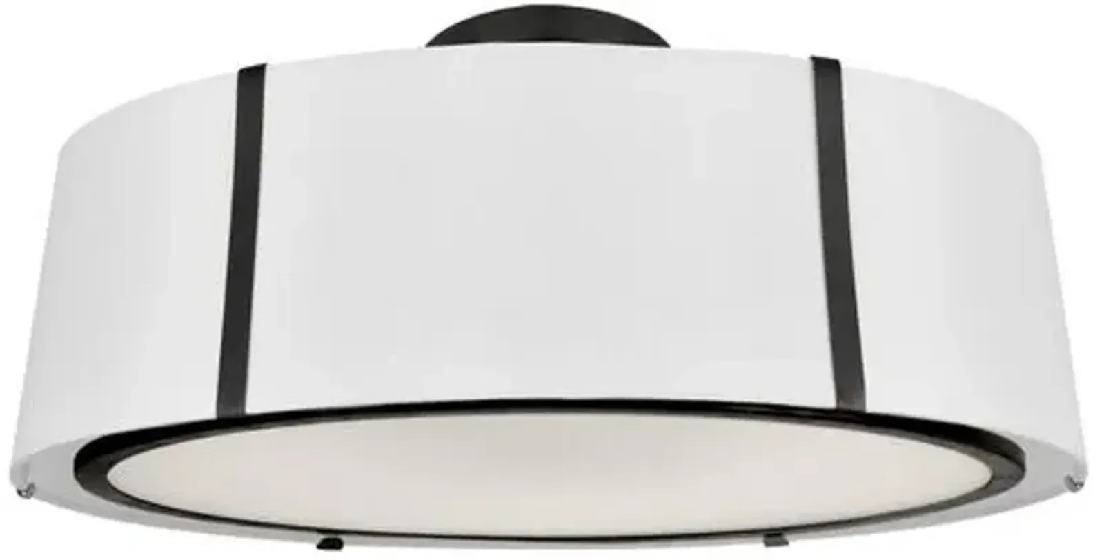 Fulton Flush Mount - Matte Black - Crystorama