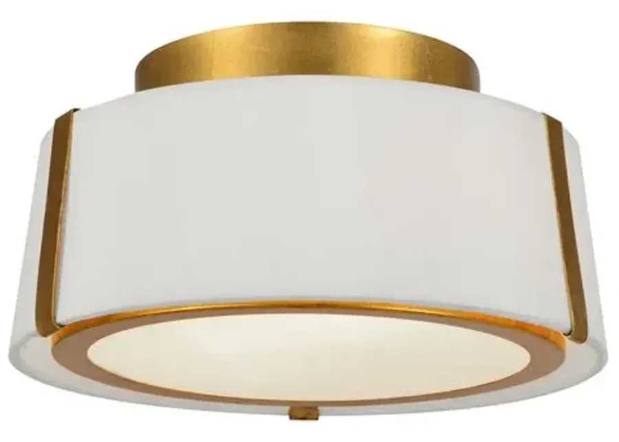 Fulton Flush Mount - Antiqued Gold - Crystorama