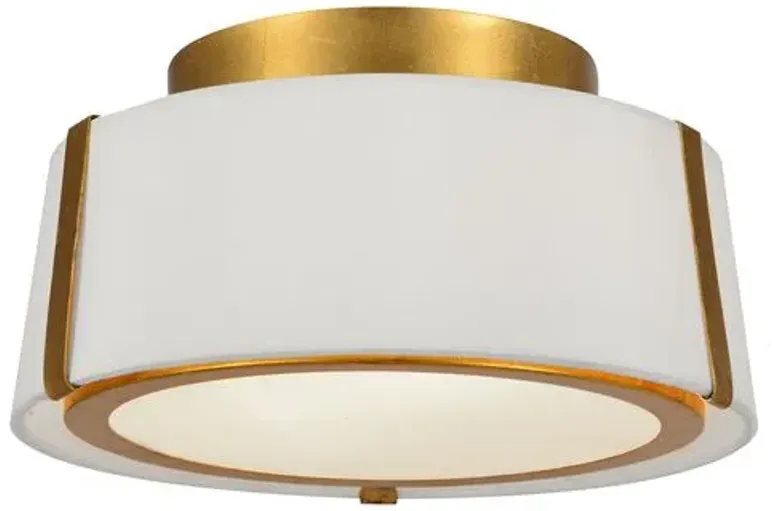 Fulton Flush Mount - Antiqued Gold - Crystorama