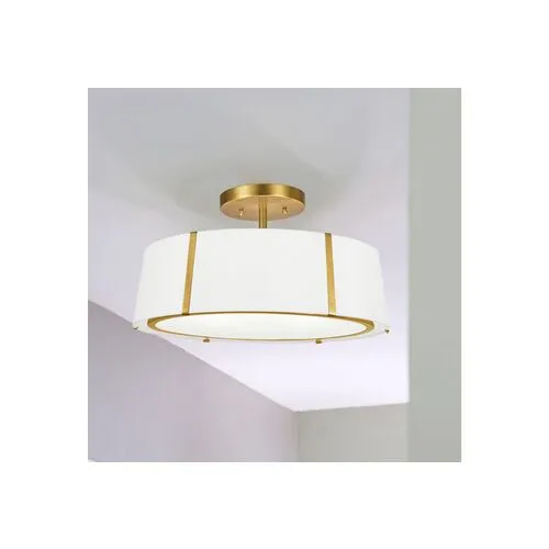 Fulton Flush Mount - Antiqued Gold - Crystorama