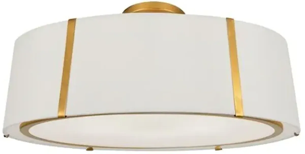 Fulton Flush Mount - Antiqued Gold - Crystorama