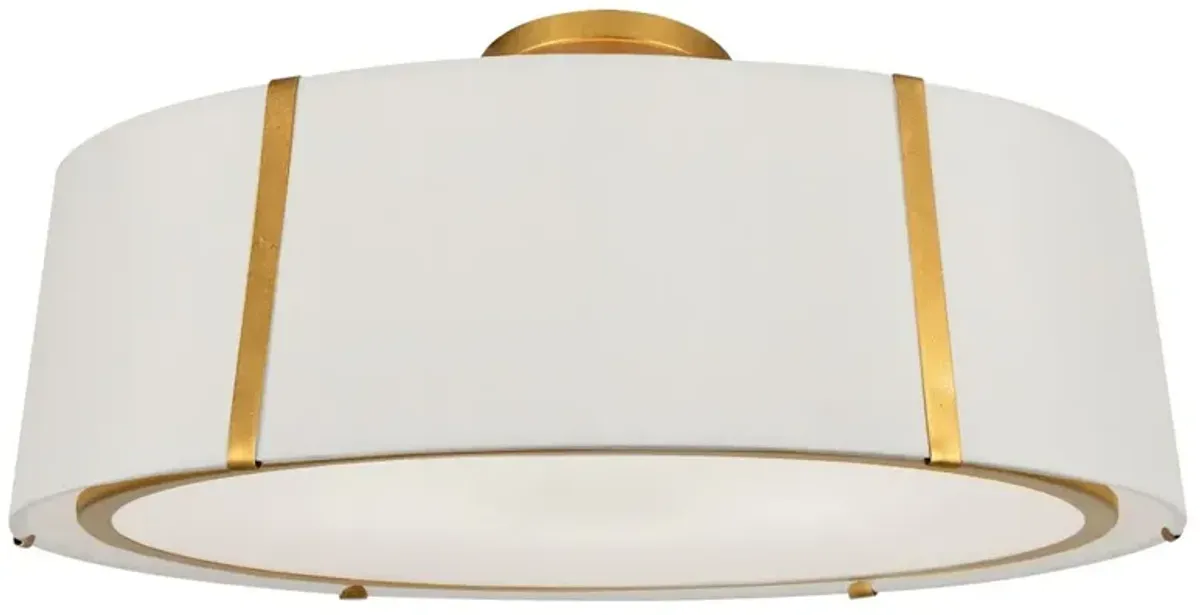 Fulton Flush Mount - Antiqued Gold - Crystorama