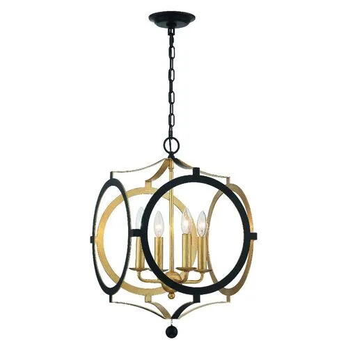 Odelle Chandelier - Matte Black - Crystorama