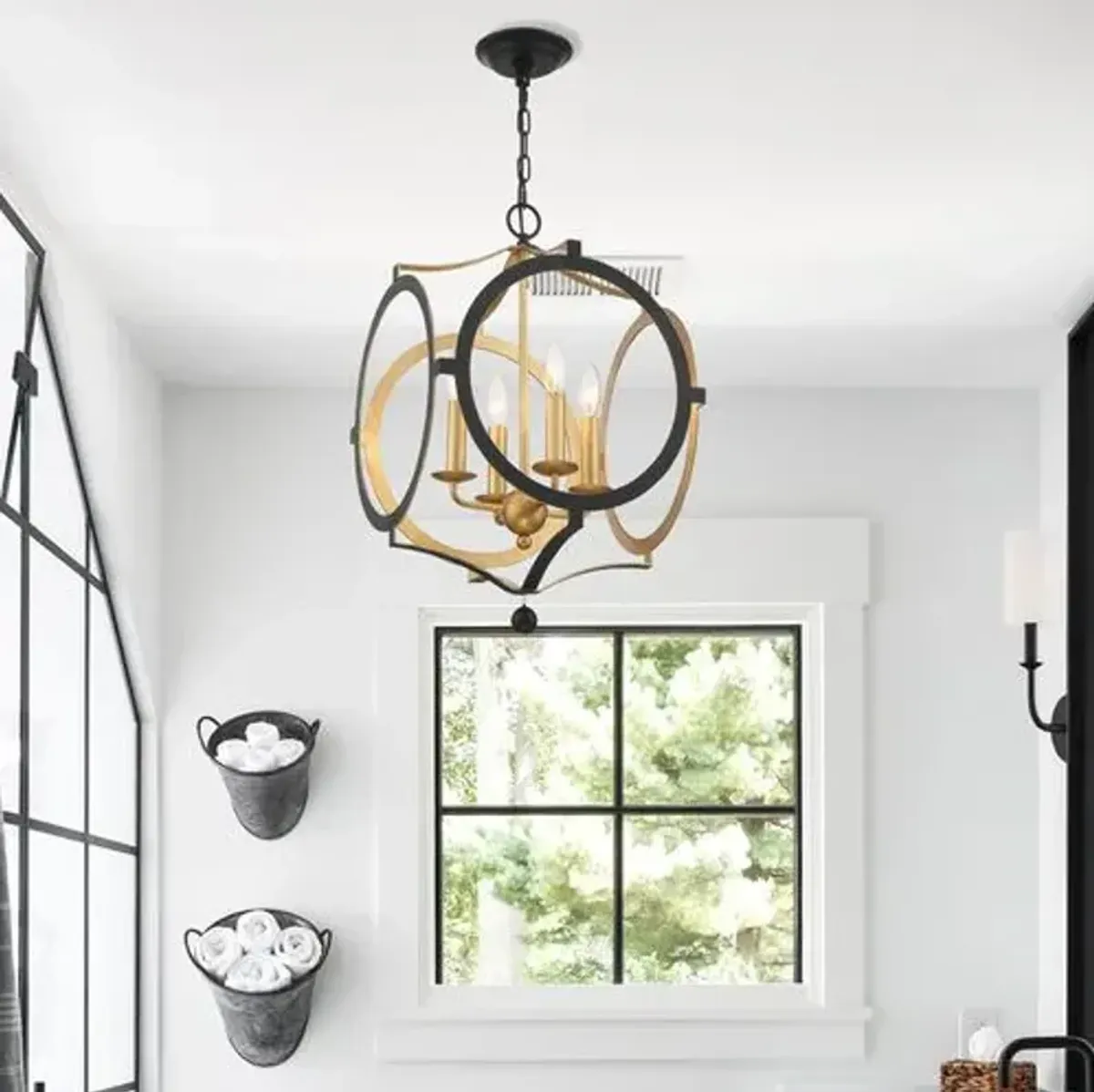 Odelle Chandelier - Matte Black - Crystorama