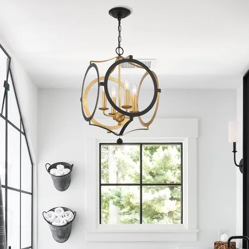 Odelle Chandelier - Matte Black - Crystorama