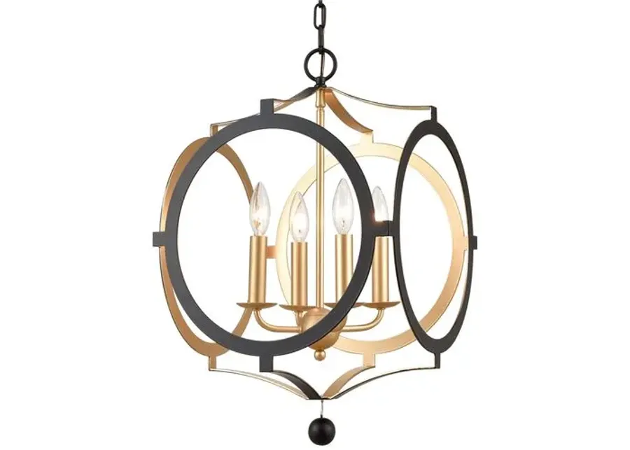 Odelle Chandelier - Matte Black - Crystorama