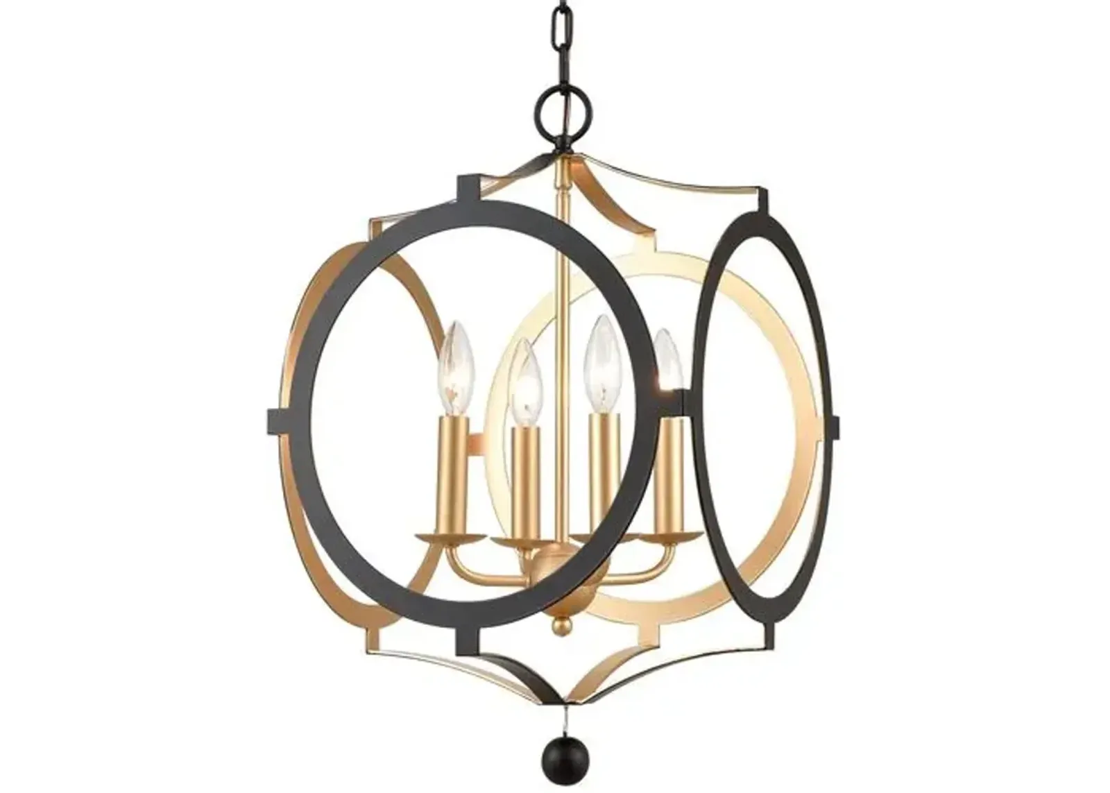 Odelle Chandelier - Matte Black - Crystorama