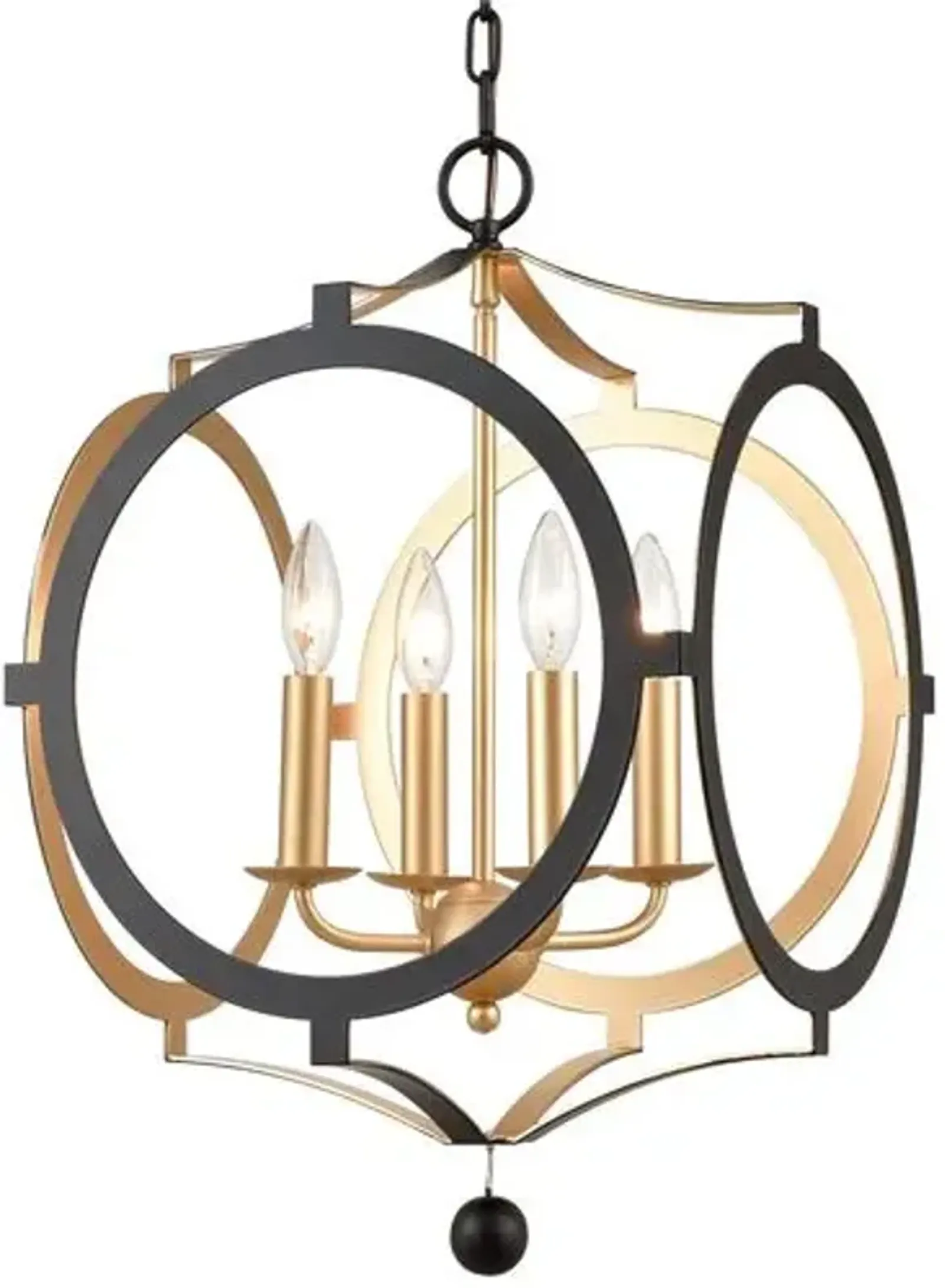 Odelle Chandelier - Matte Black - Crystorama