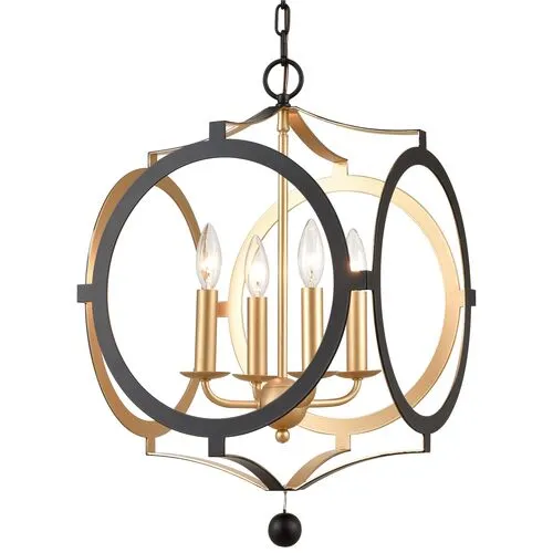 Odelle Chandelier - Matte Black - Crystorama