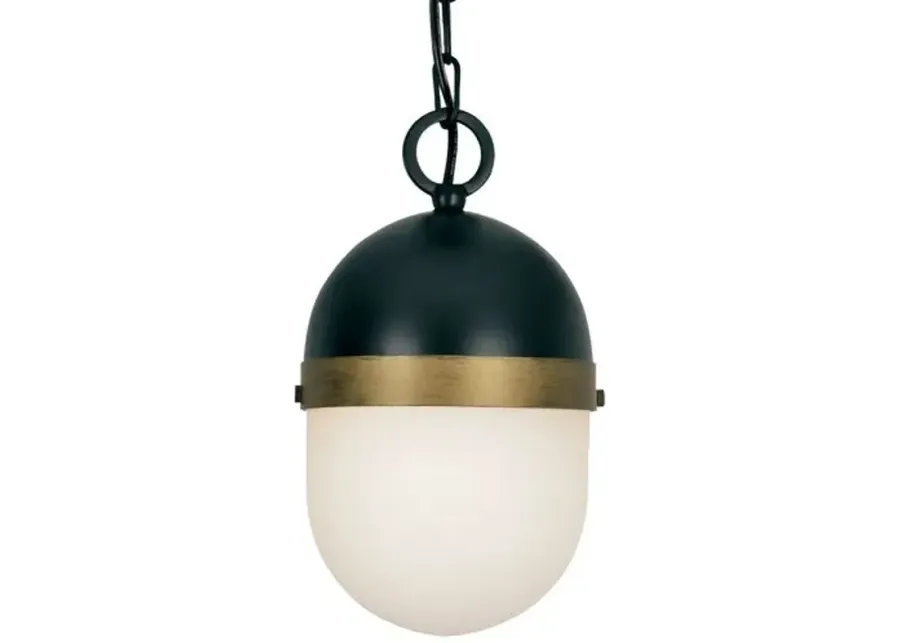 Capsule Outdoor Pendant - Matte Black - Crystorama