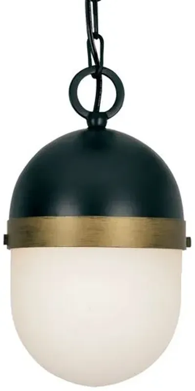 Capsule Outdoor Pendant - Matte Black - Crystorama