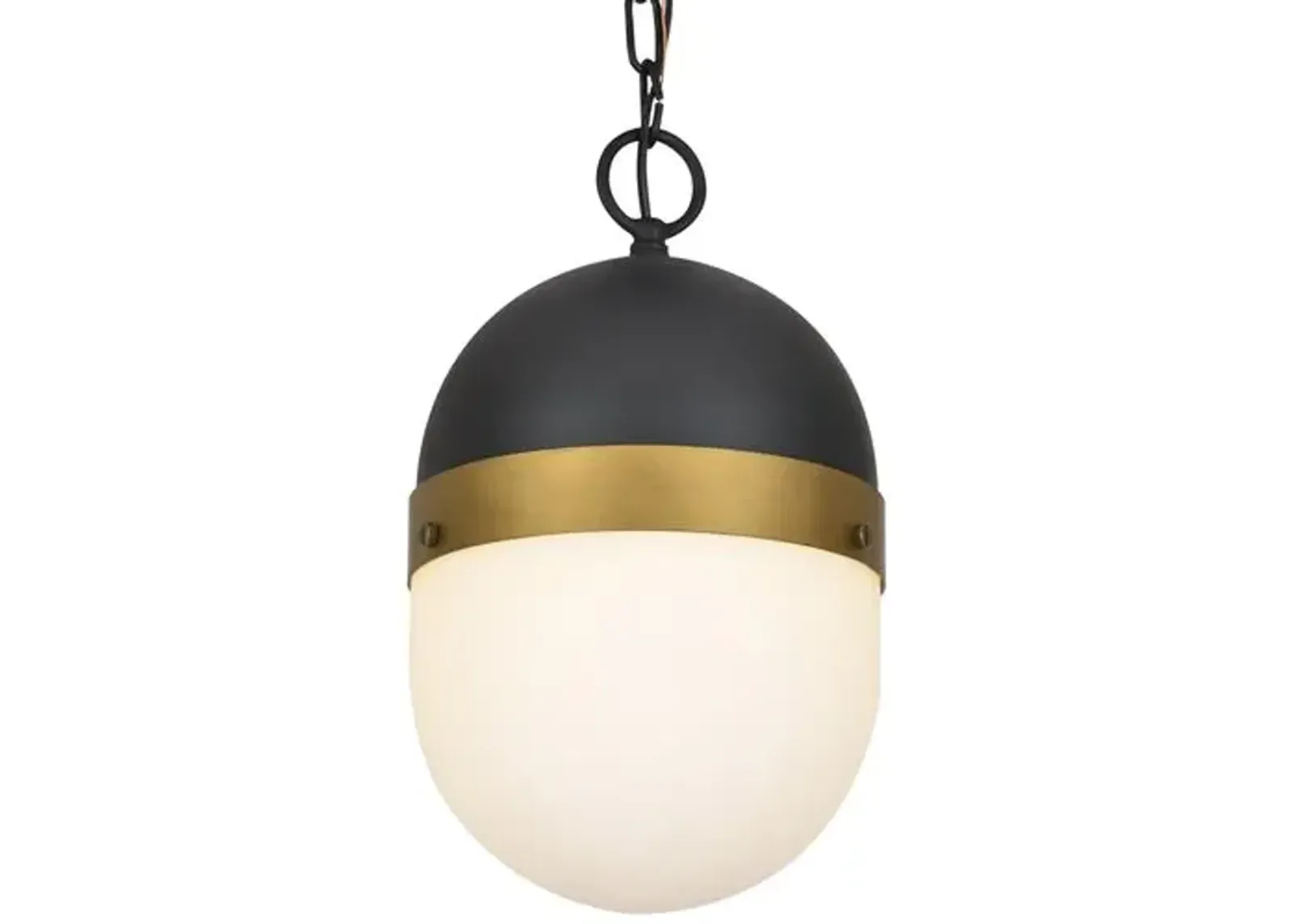 Capsule Outdoor Pendant - Matte Black - Crystorama