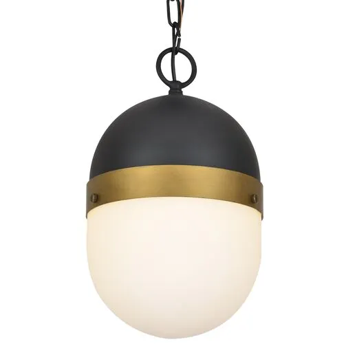 Capsule Outdoor Pendant - Matte Black - Crystorama