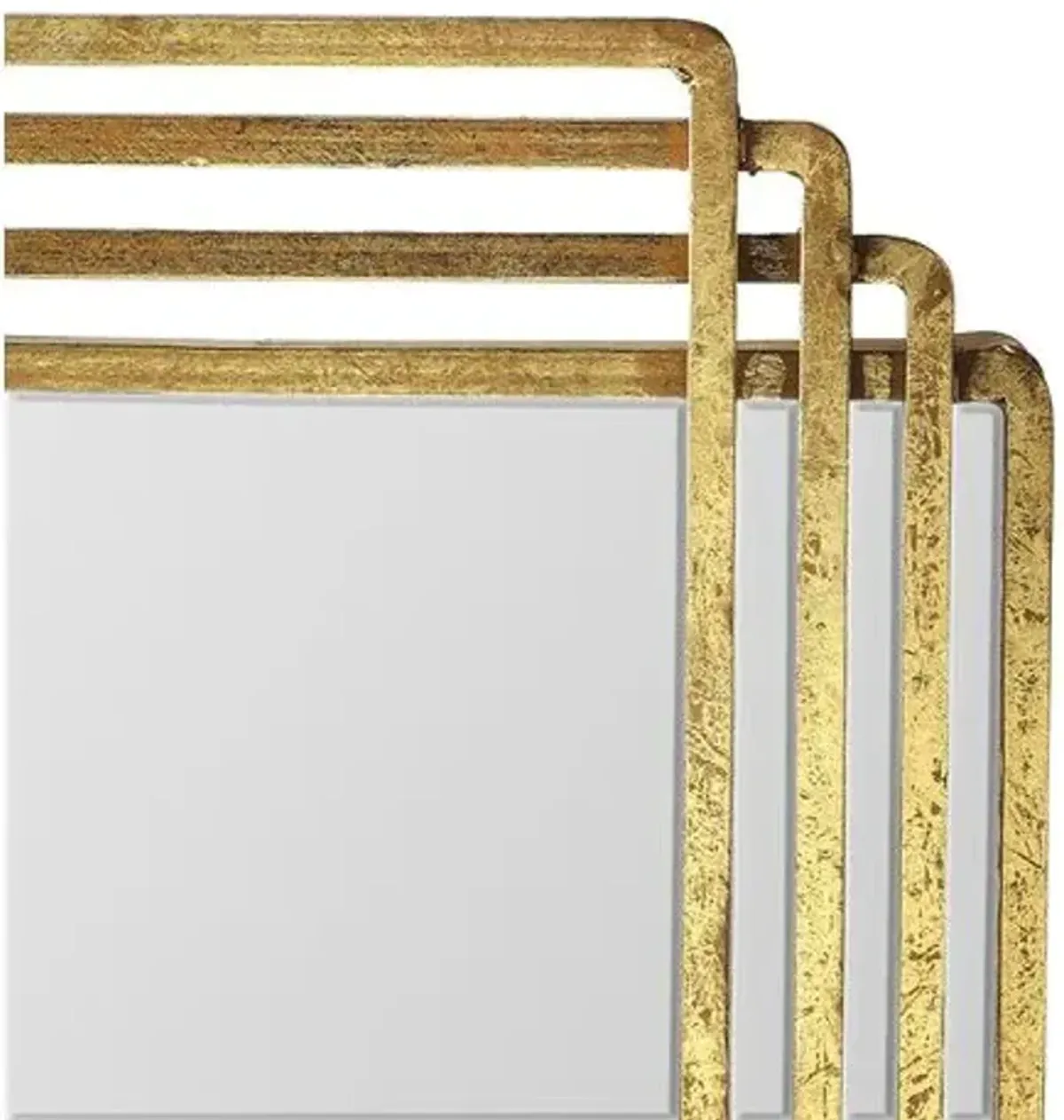 Hartson Wall Mirror - Antiqued Gold