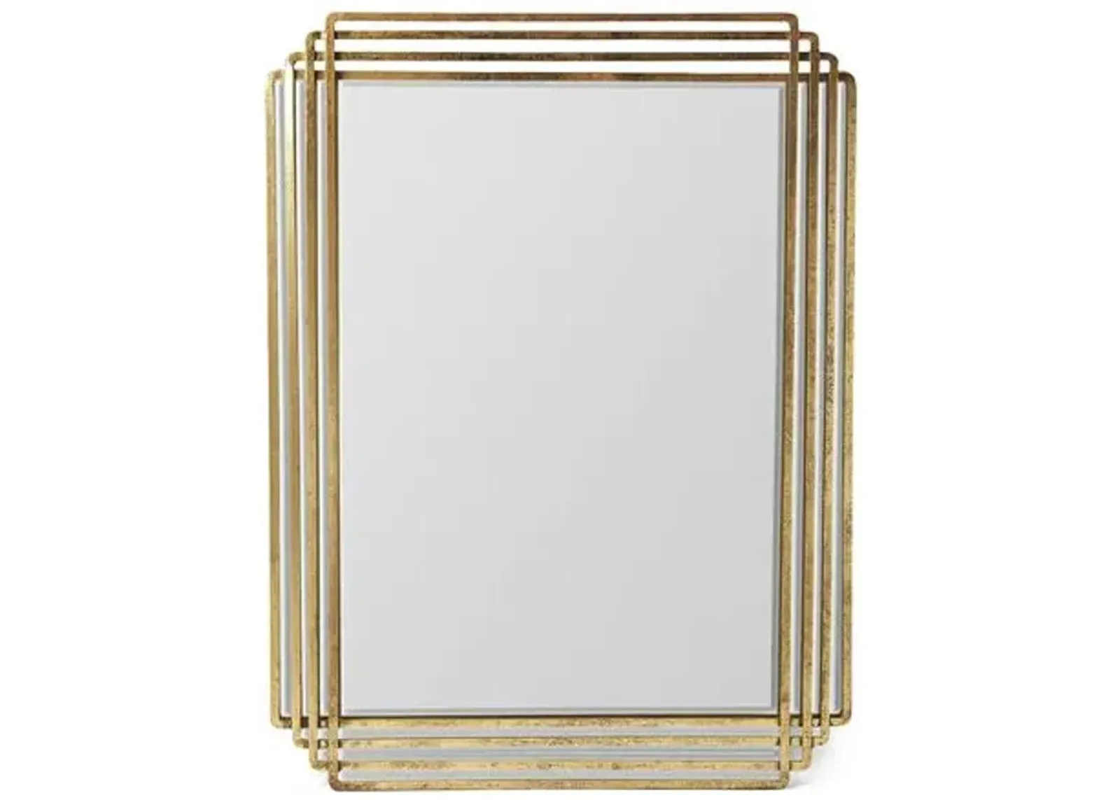 Hartson Wall Mirror - Antiqued Gold