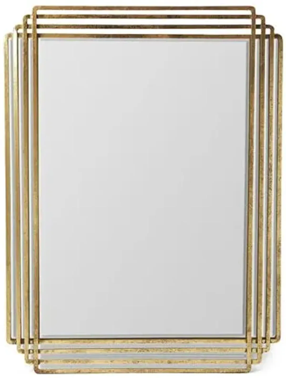 Hartson Wall Mirror - Antiqued Gold