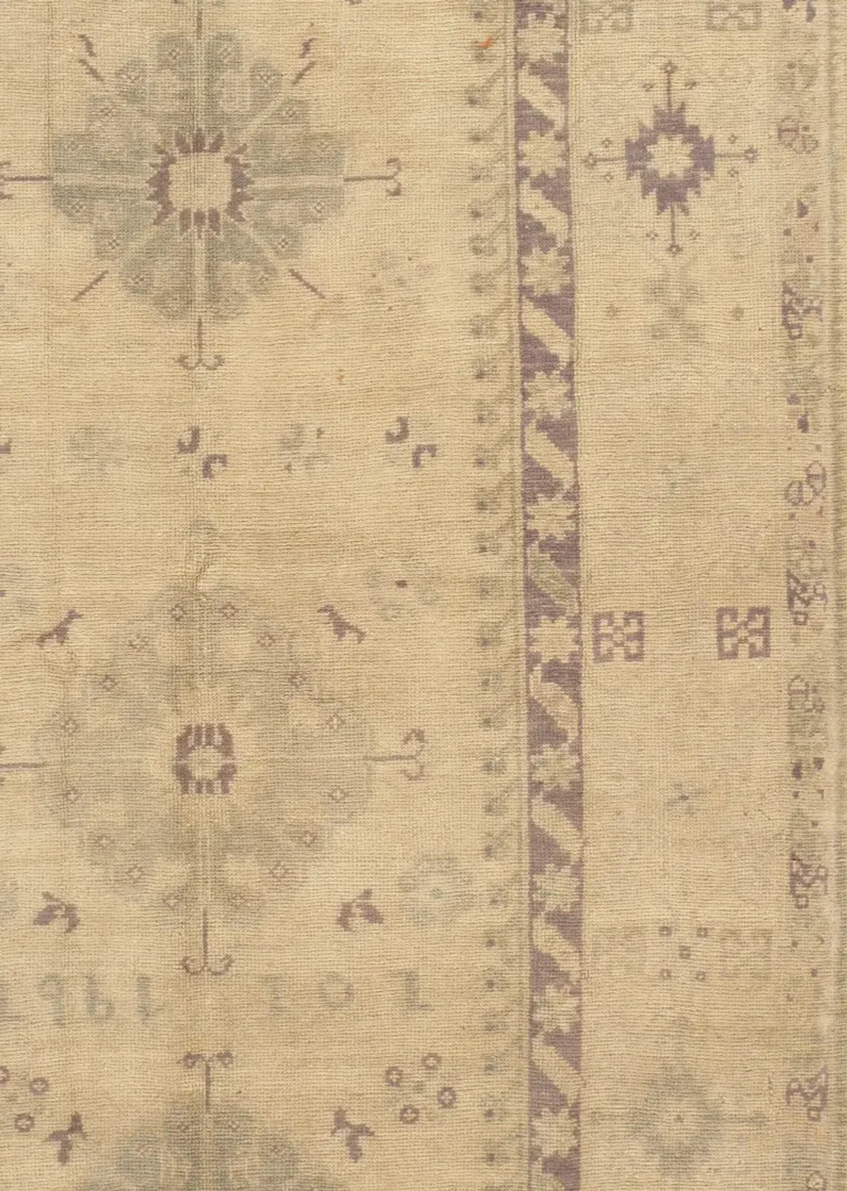 Turkish Oushak Runner 4'9" x 11'3" - Beige