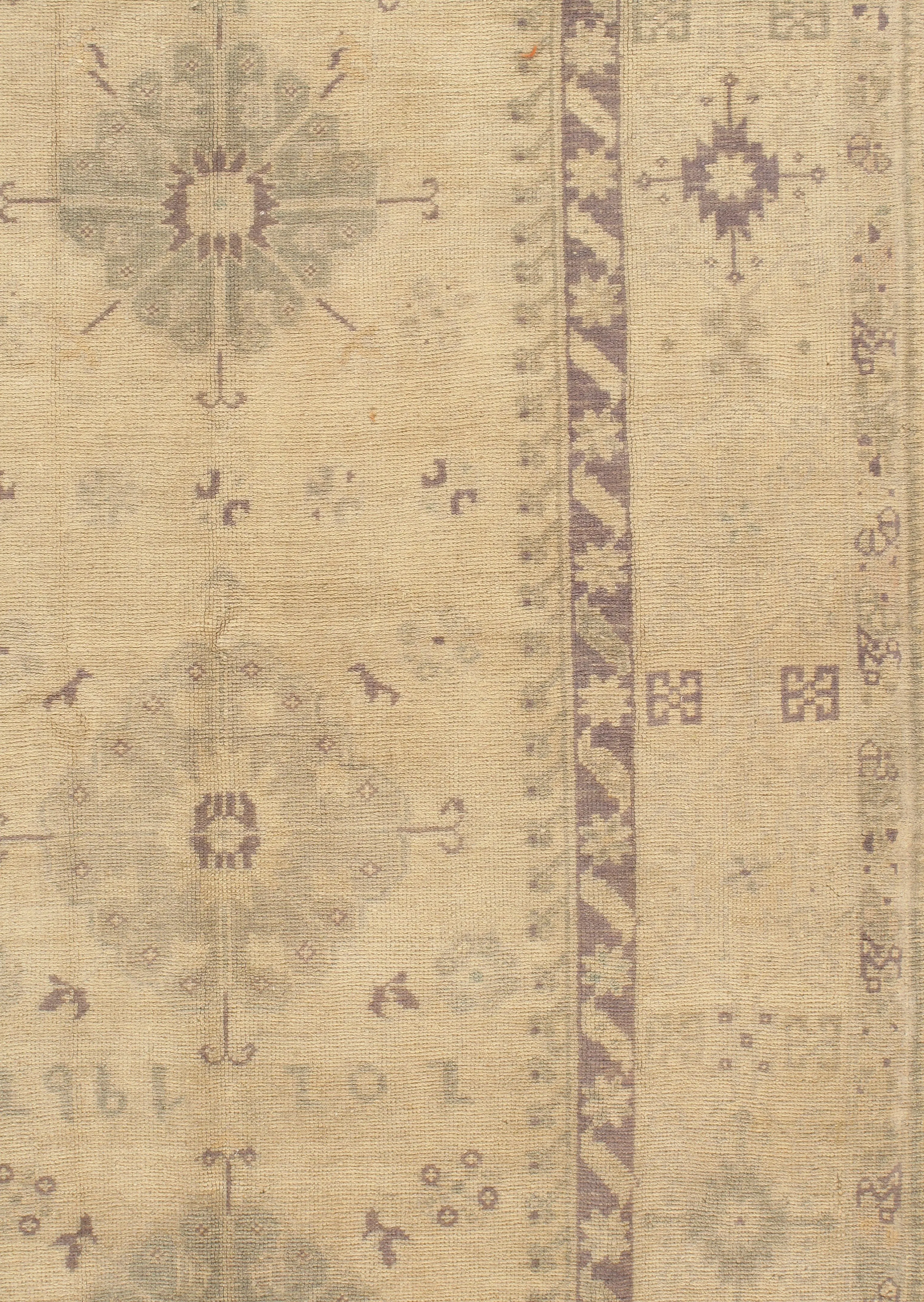 Turkish Oushak Runner 4'9" x 11'3" - Beige