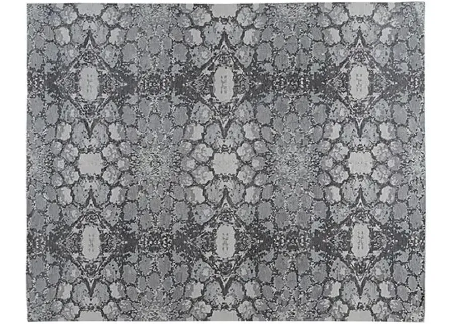 Maurice Hand-Knotted Rug - Gray/Black - STARK - Gray