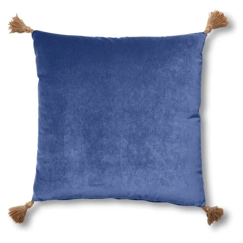 Lou 19x19 Pillow - Cobalt Velvet