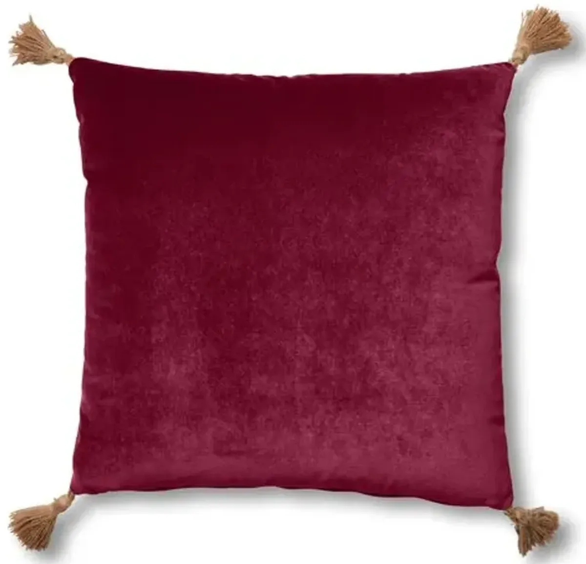 Lou 19x19 Pillow - Currant Velvet