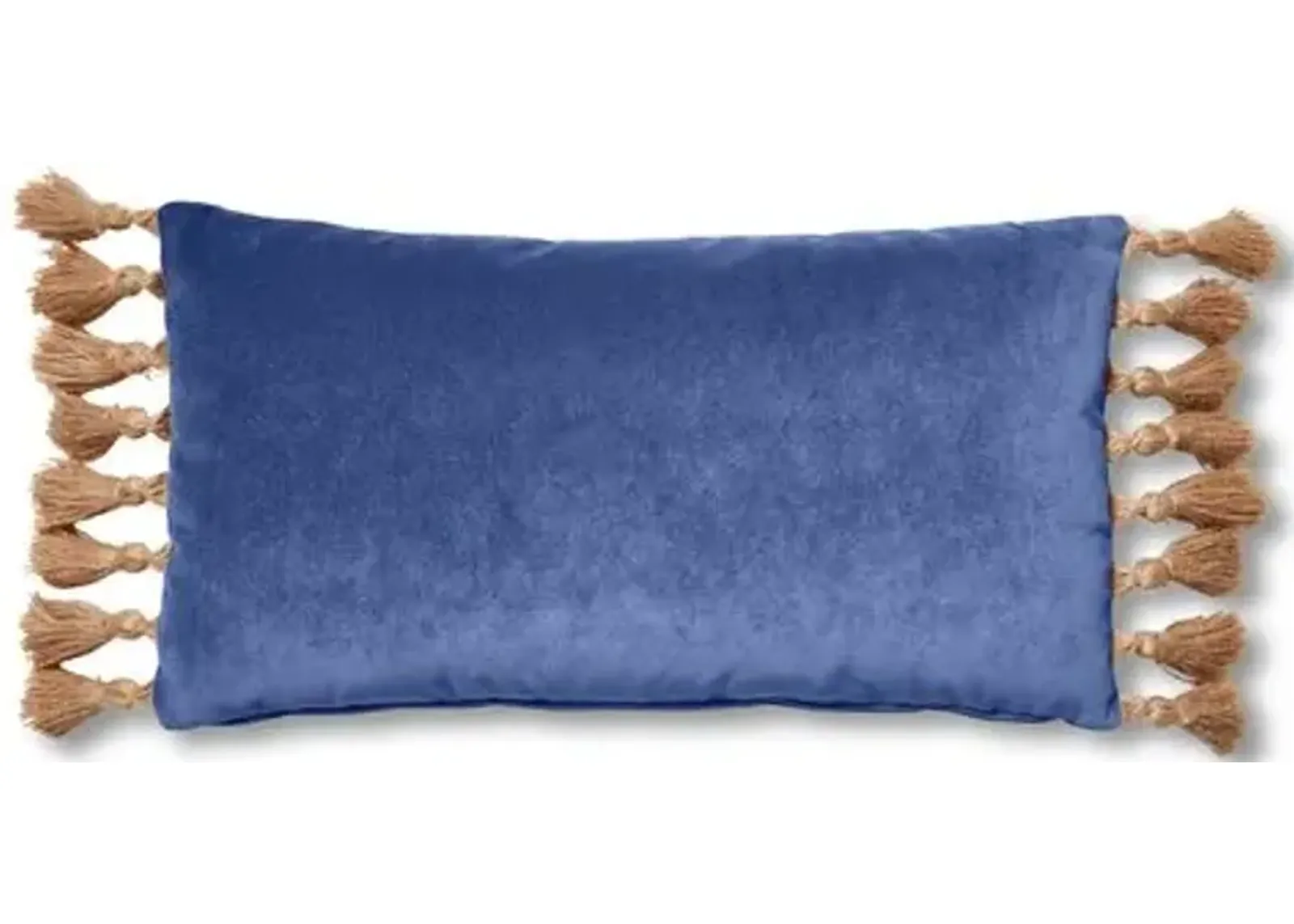 Lou 12x23 Lumbar Pillow - Cobalt Velvet