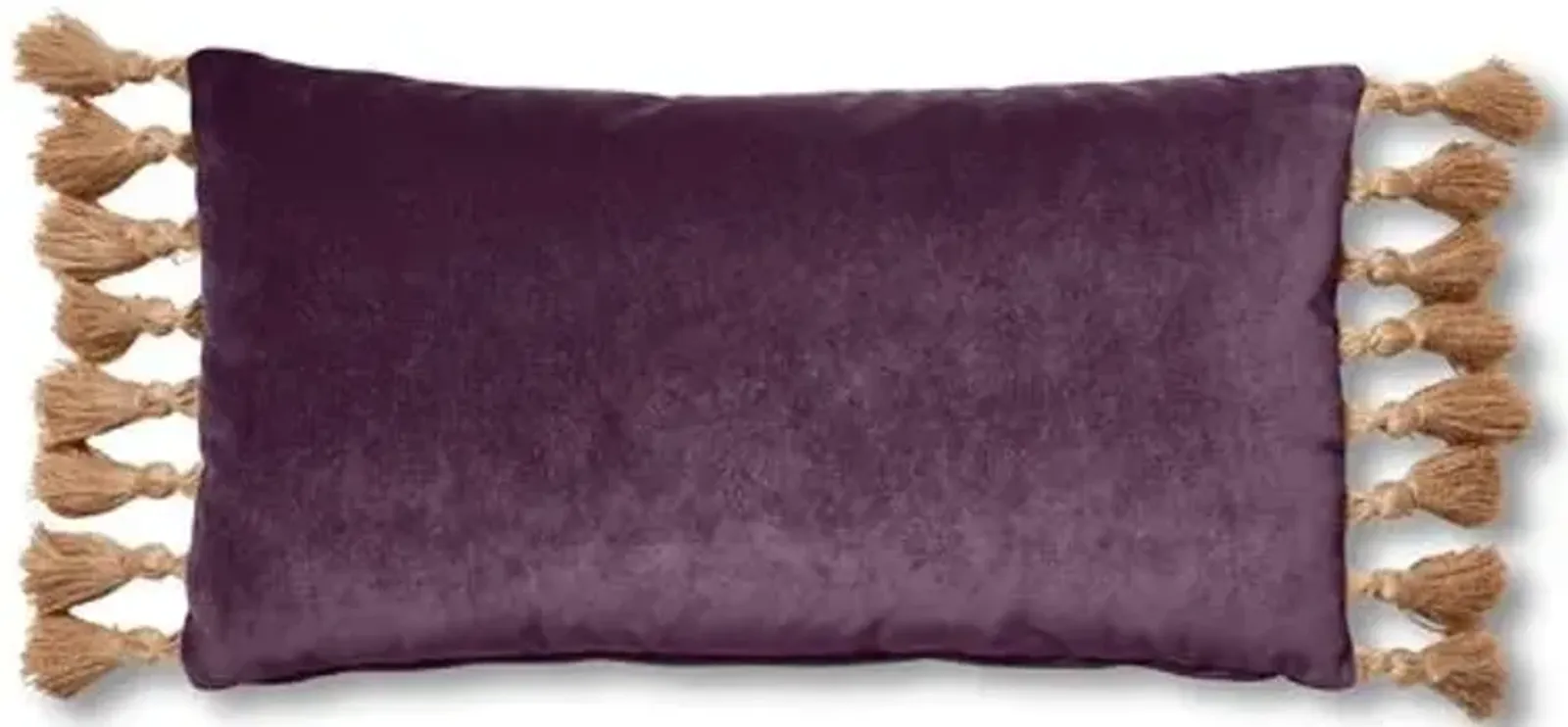 Lou 12x23 Lumbar Pillow - Fig Velvet