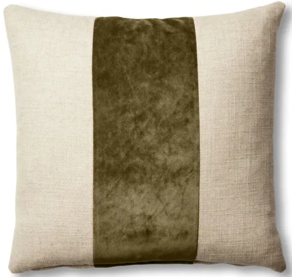 Blakely 19x19 Pillow, Linen/Velvet Stripe