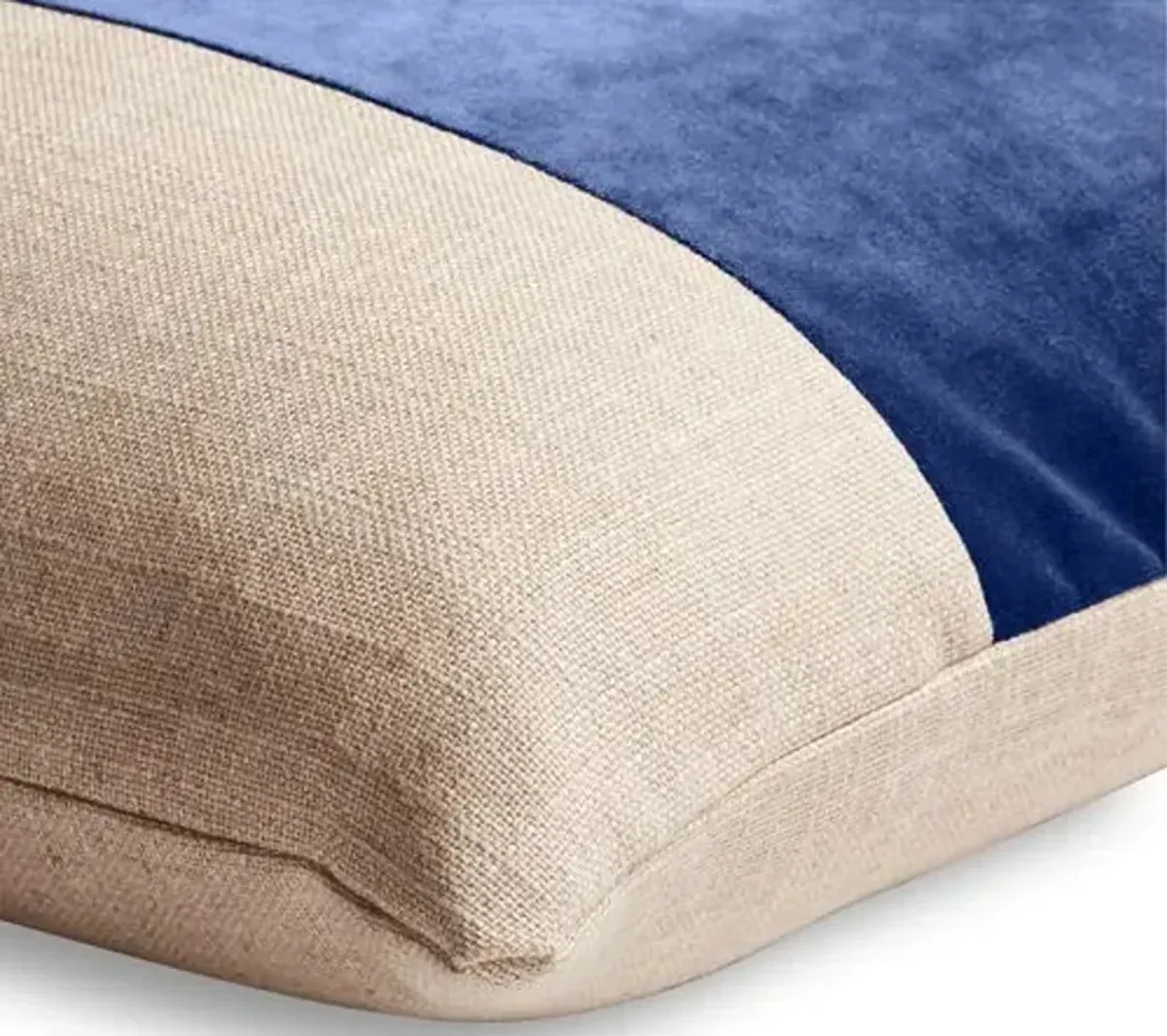 Blakely 19x19 Pillow - Natural/Cobalt