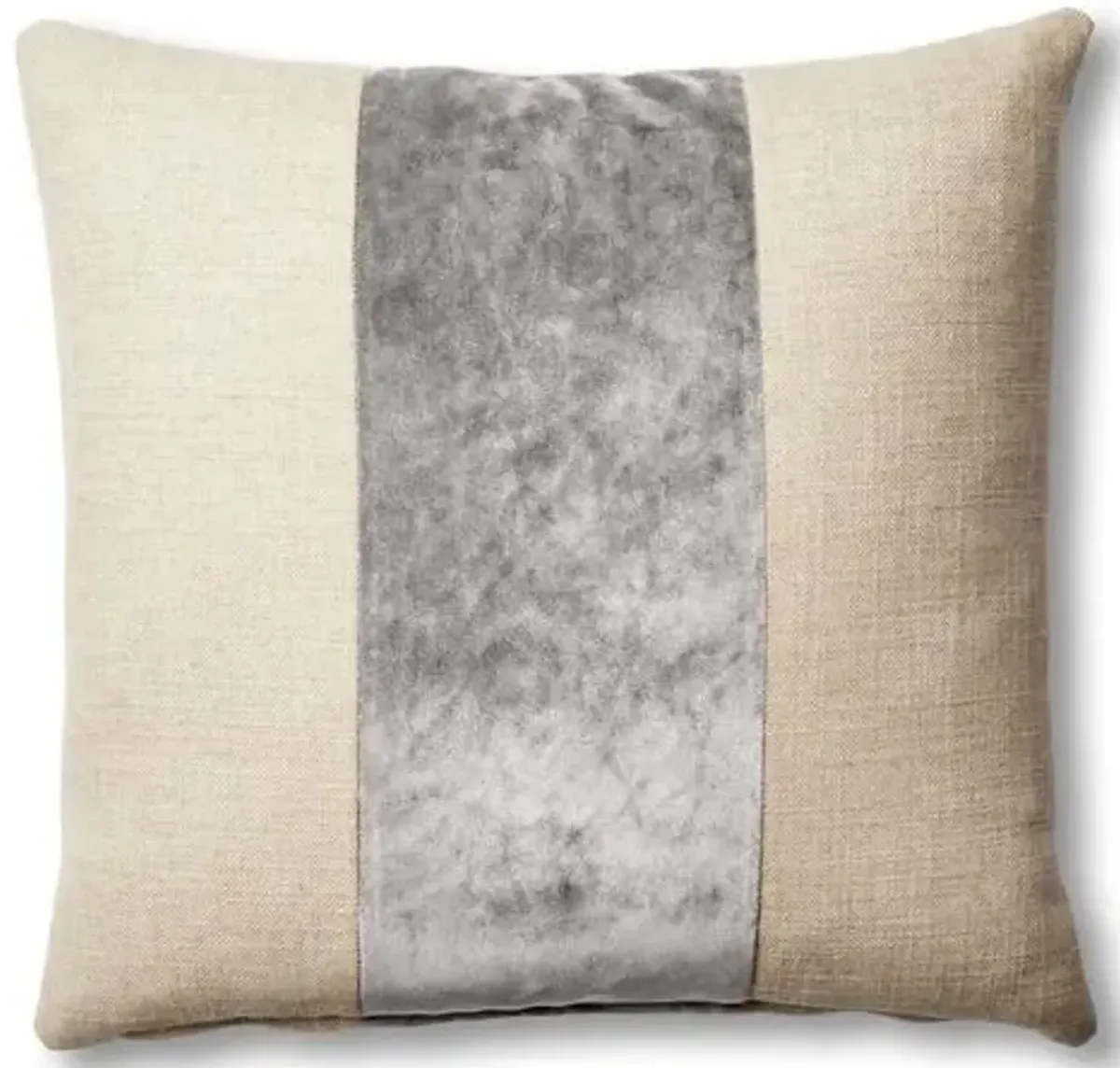 Blakely 19x19 Pillow - Natural/Light Gray