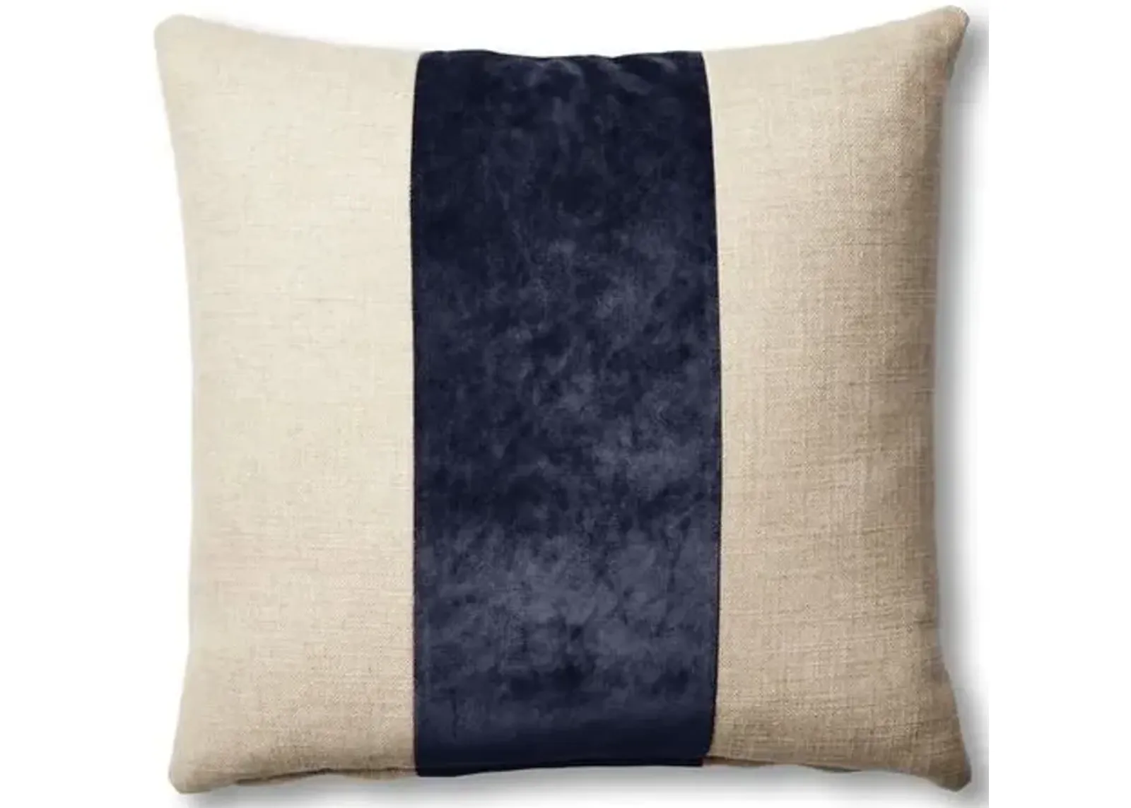 Blakely 19x19 Pillow - Natural/Navy