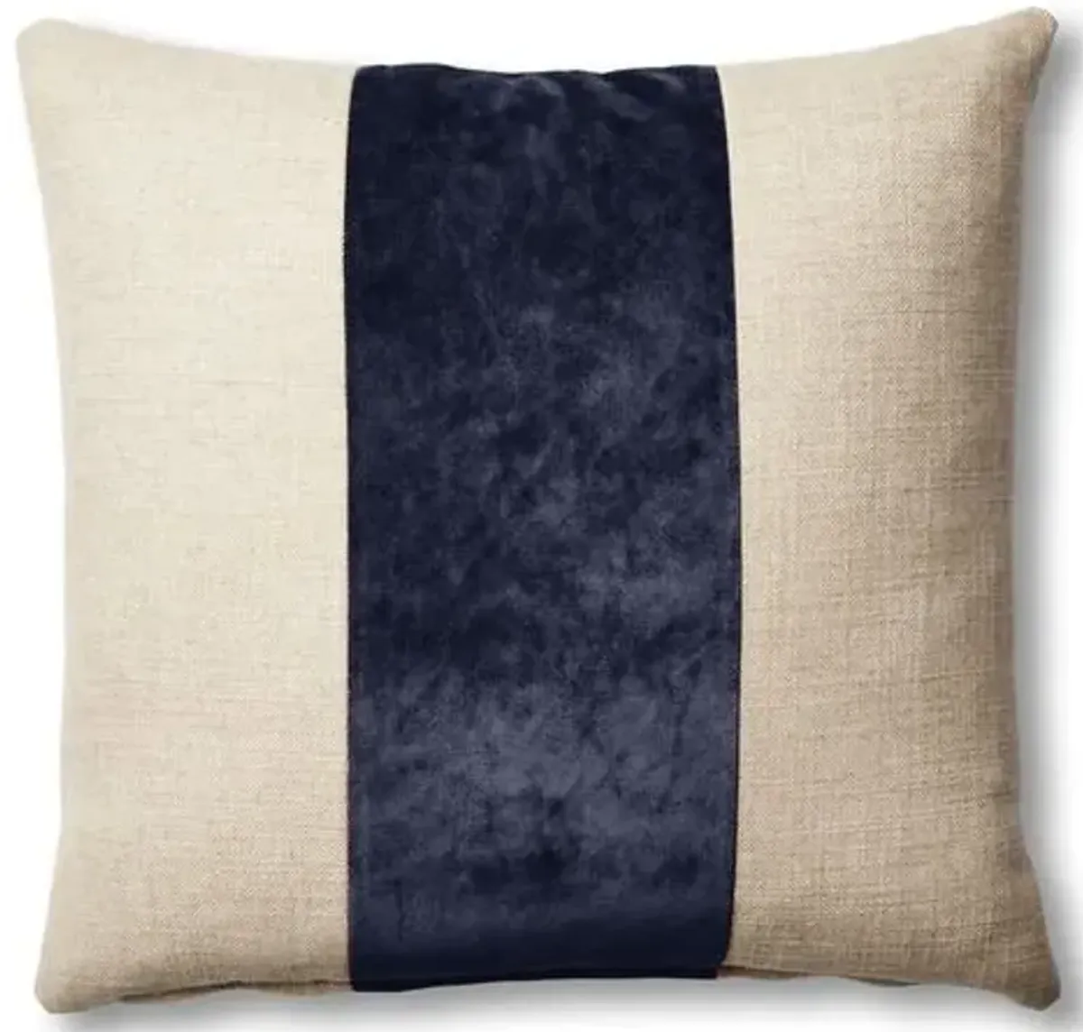 Blakely 19x19 Pillow - Natural/Navy