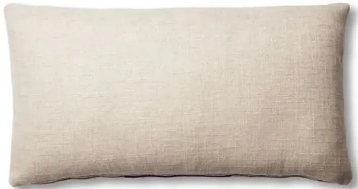 Blakely 12x23 Lumbar Pillow - Natural/Fig